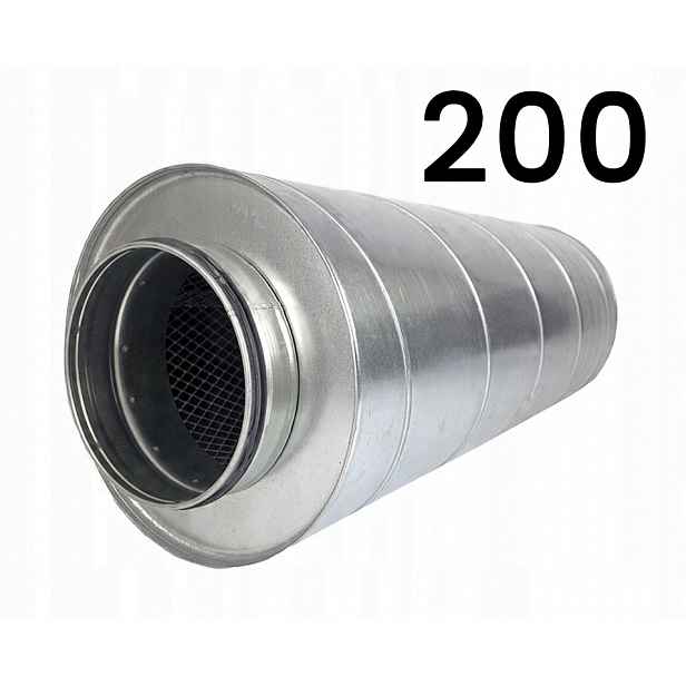Tlumič kanálový akustický, pozinkovaný, fi 200 600 mm TP200L600