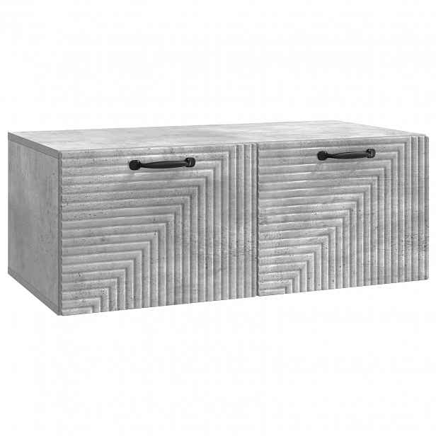 vidaXL Nástěnná TV skříň Nástěnný Betonově šedá 78,5 x 41 x 30 cm