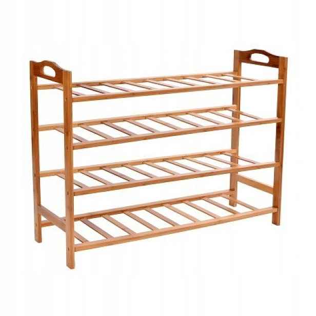 Bambusový regál na boty 4 úrovně