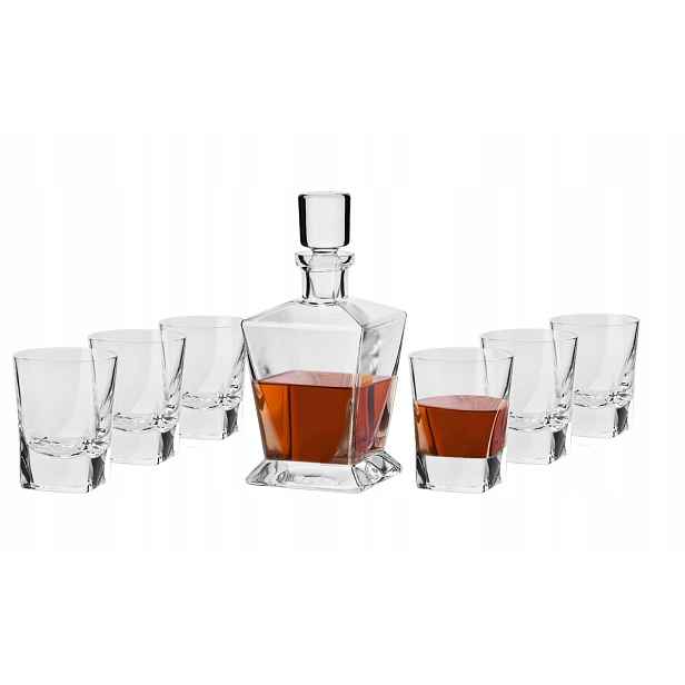 Krosno Sada na whisky Caro karafa 6 sklenic sklenice jako dárek