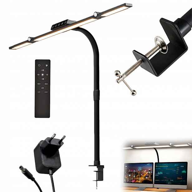 Led Kreslící lampa na stůl Bezstínová stolní lampa na pracovní desku +Dálkový Ovladač