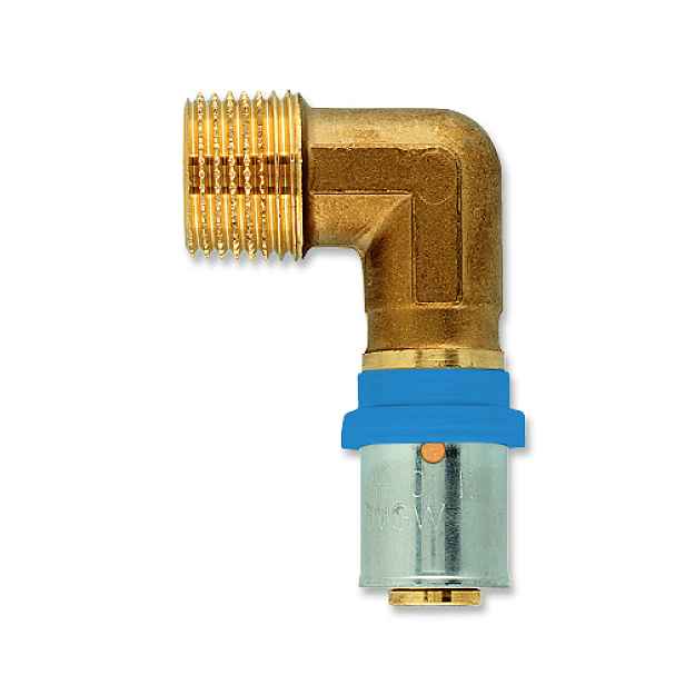 Koleno 90° Pipelife Radopress 26×3/4" vnější závit