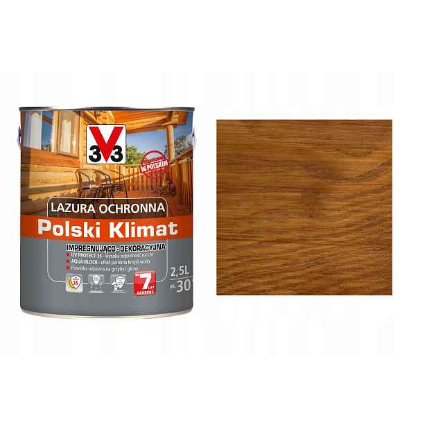 Lazura V33 Polský Klima 7 let Dub světlý 2,5L