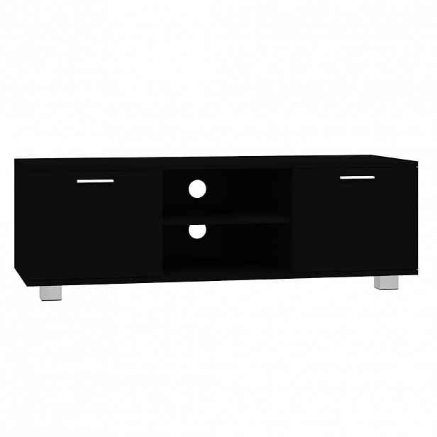 vidaXL TV skříňka černá 120 x 40,5 x 35 cm kompozitní dřevo
