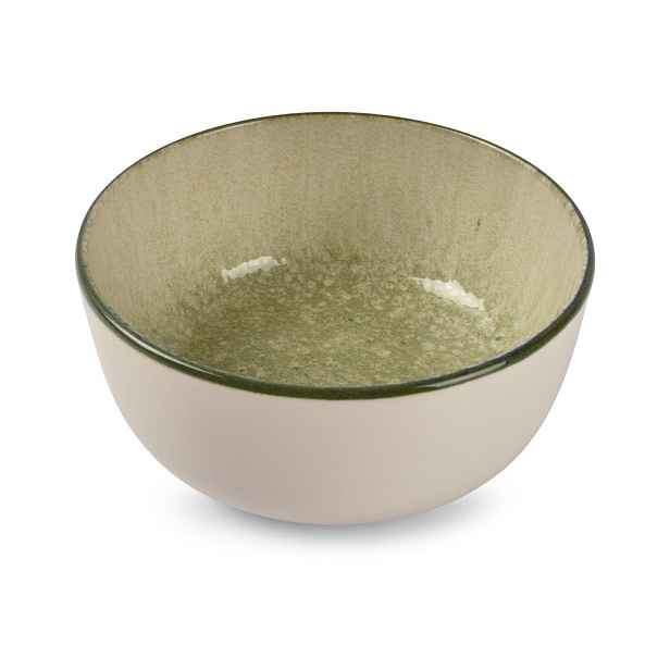 Zelená/krémová miska z kameniny 740 ml Gravel – ONA