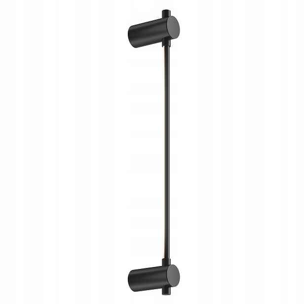 Minimalistická lineární Led nástěnná lampa teplá černá barva 64 cm Maytoni