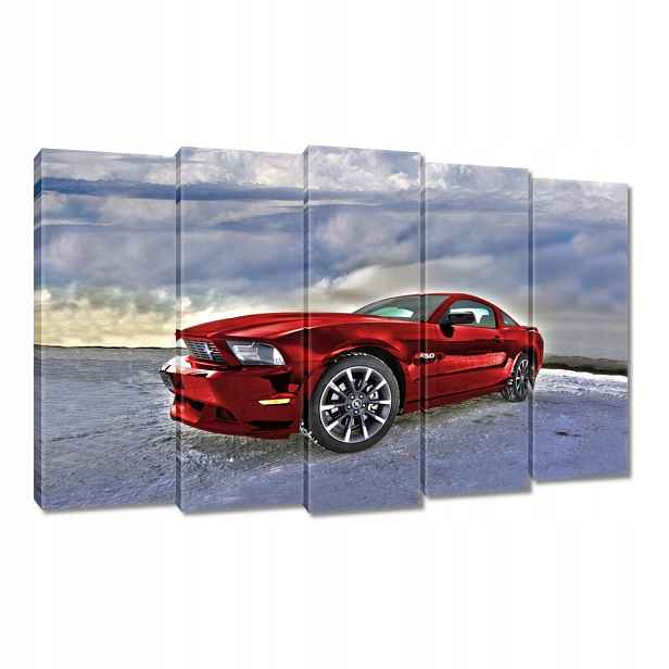 Obraz 150x95 Červený Ford Mustang
