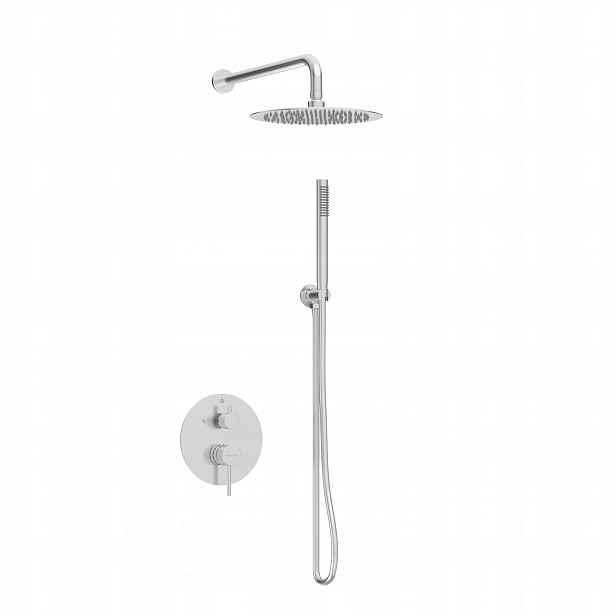 Podomítková Sprchová Baterie Cascade Inox Sprchový Set Balneo