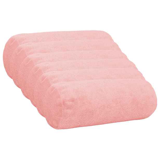 vidaXL Povlak na polštář 6 pcs HEERLEN Růžová Ø 15 x 40 cm Flanel