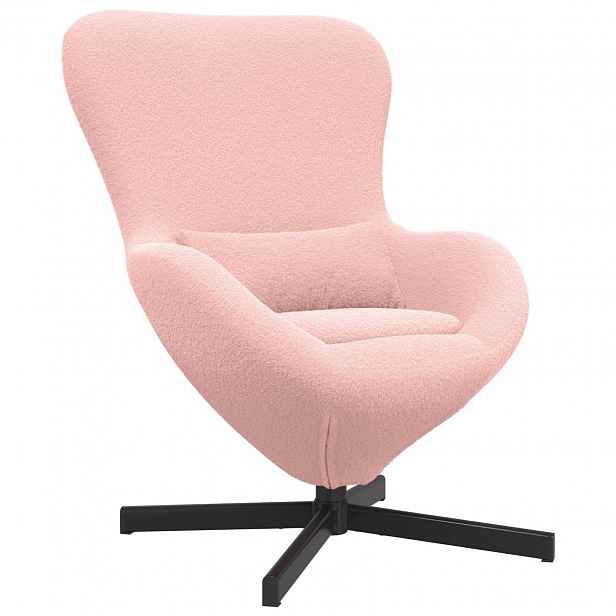 vidaXL Vajíčkové křeslo Růžová 63 x 73 x 90 cm textil