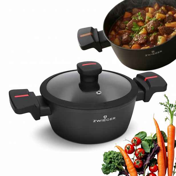 Zwieger Red Line Hrnec s poklicí z hliníku TitanEX Indukce 20 cm 2,2 l