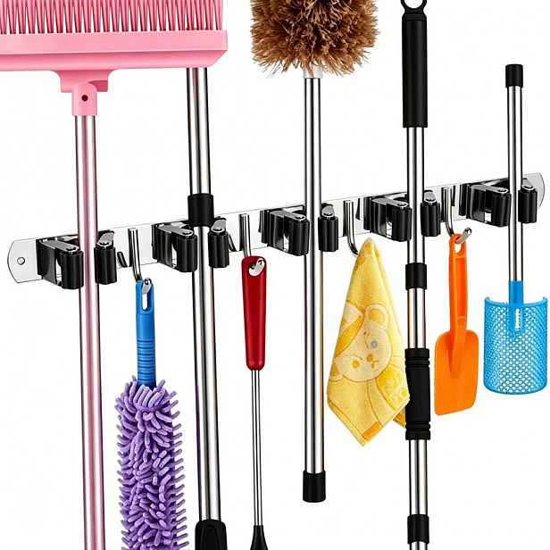Pružinový Věšák Na Nářadí Smetáky Mop 43,2 cm× 2,8 cm 2KS