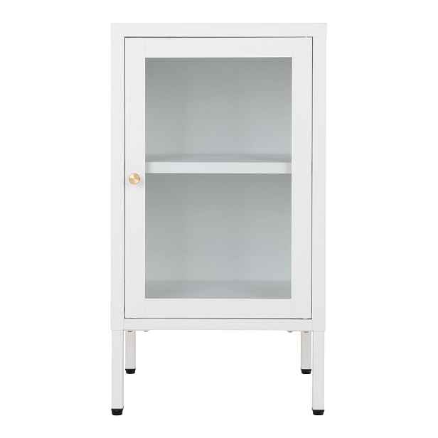 Bílá kovová vitrína 38x70 cm Dalby – House Nordic