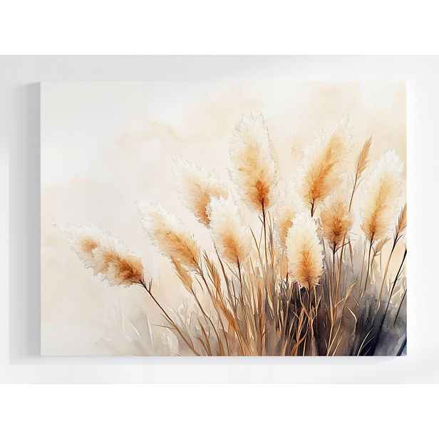 Plakát Příroda Tráva Pampasová Třtina Boho 100x75