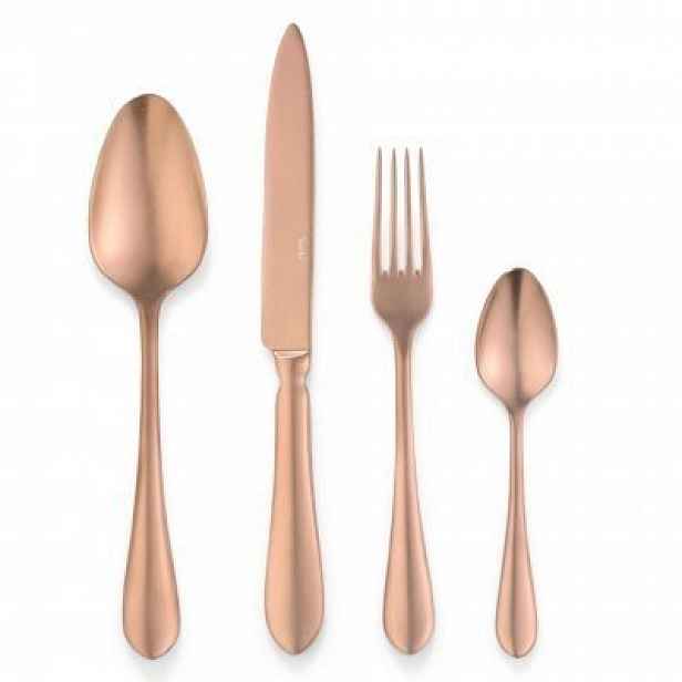Příbory Destello Copper 24dílná sada Verlo