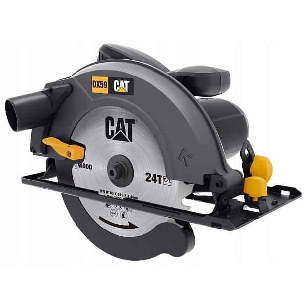 Síťová kotoučová pila Caterpillar 1400 W, kotouč 185 mm, s vodicí lištou DX59
