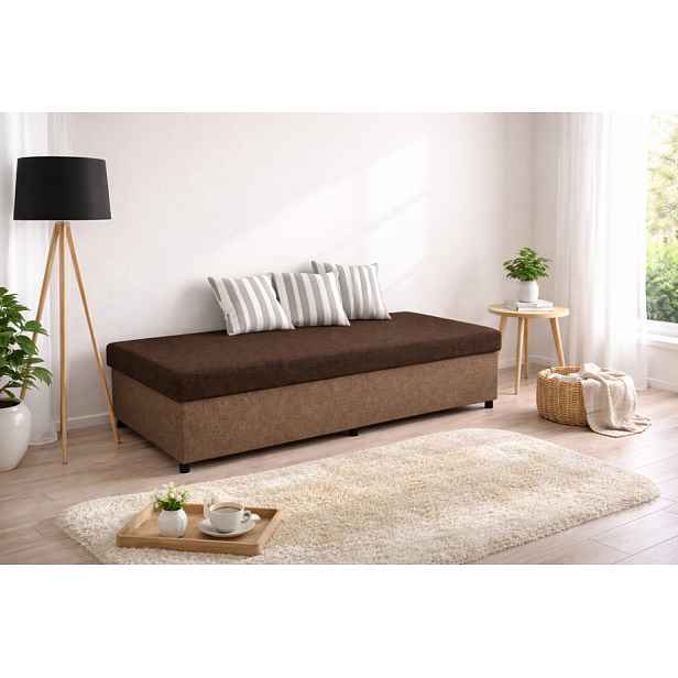 Válenda 80x200 HOMVERO - tmavě hnědá / světle hnědá