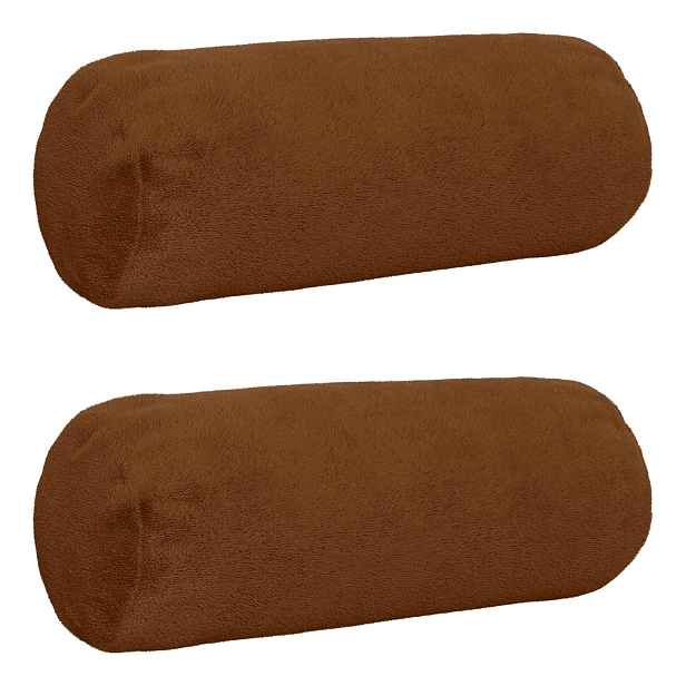 vidaXL Povlak na polštář 2 pcs HEERLEN Světle hnědá Ø 15 x 40 cm