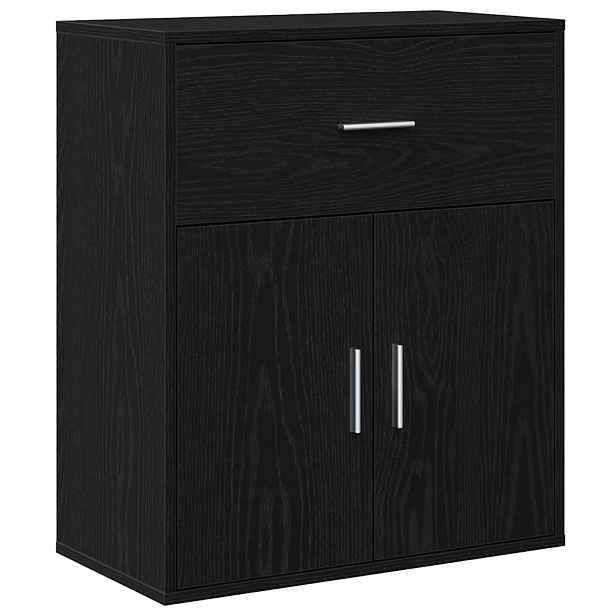 vidaXL Servírovací skříň Černý dub 60 x 31 x 70 cm Kompozitní dřevo