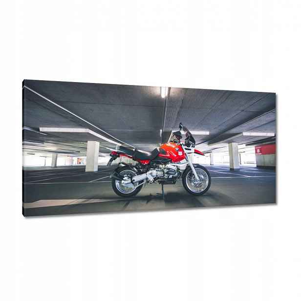 Obrazy 115x55 Červený motocykl Bmw
