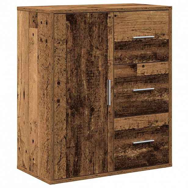 vidaXL Servírovací skříň Staré dřevo 60 x 31 x 70 cm Kompozitní dřevo