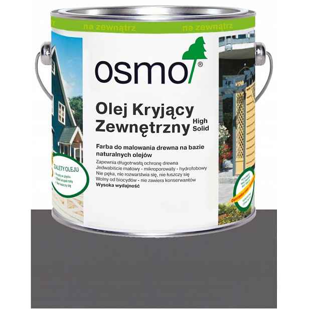 Osmo Vnější krycí olej pro fasády oken nábytku 2704 Kamenný Šedý 2,5L