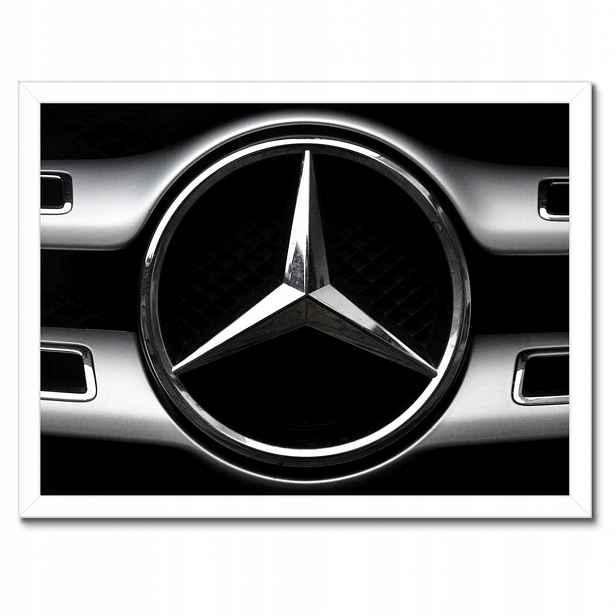 Plakáty v rámu 40x30 Mercedes Černobílé