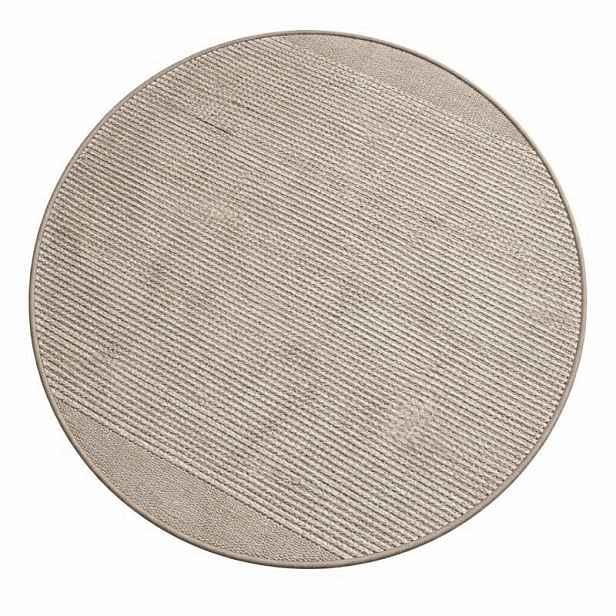 Kusový koberec Suzan Creme kruh, 100x100 (průměr) kruh, šedá, chodba / předsíň, My Flair