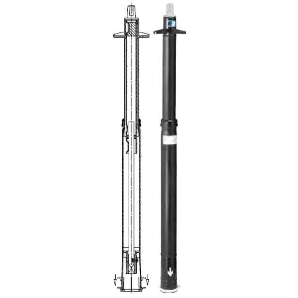 Souprava zemní teleskopická Hawle DN 50–200 2,5–3,5 m pro šoupátka E2 a E2 Combi armatury
