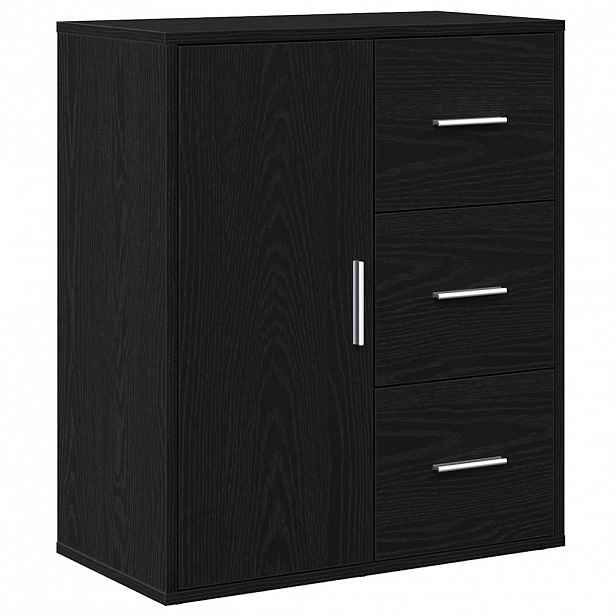 vidaXL Servírovací skříň Černý dub 60 x 31 x 70 cm Kompozitní dřevo