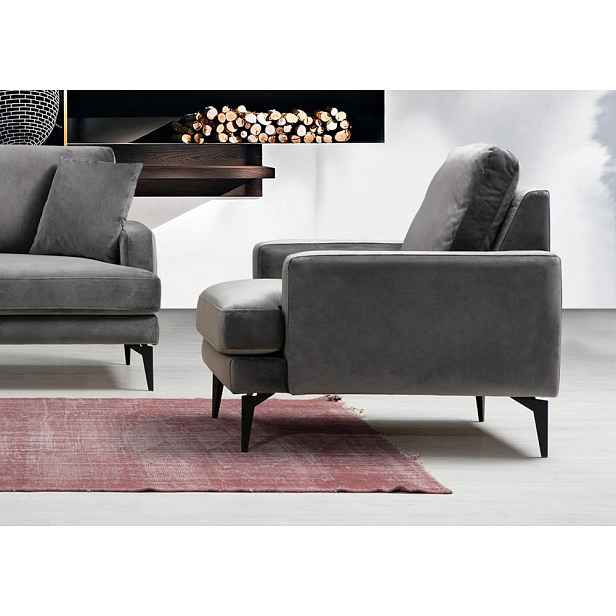 Křeslo ušák Papira Armchair - Anthracite
