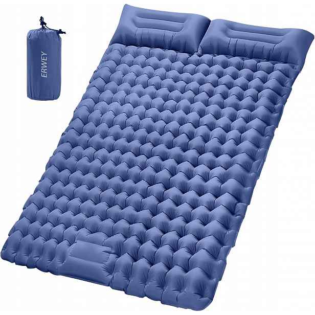 Matrace Kempingová Dvoupostelová 200x135 CM Samonafukovací Podložka Na Spaní