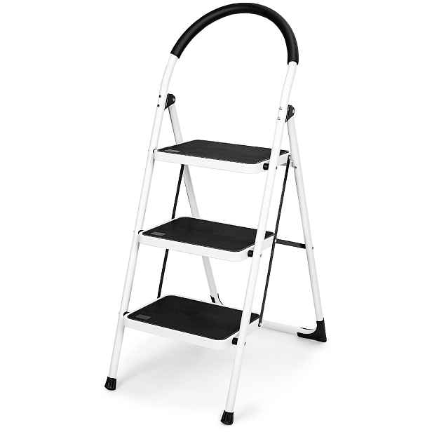 4Home Skládací ocelové schůdky Steps, 3 stupně, 3 stupně