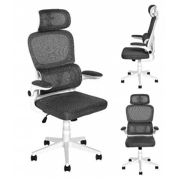 Ergonomické otočné křeslo k psacímu stolu Nastavitelná opěrka hlavy Tilt