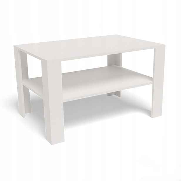 Konferenční stolek Moderní lavice do obývacího pokoje Kancelář 100x68 cm Bílá