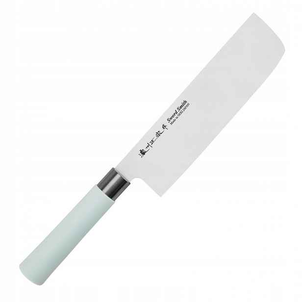 Satake Macaron Blue Nůž Nakiri 17 cm