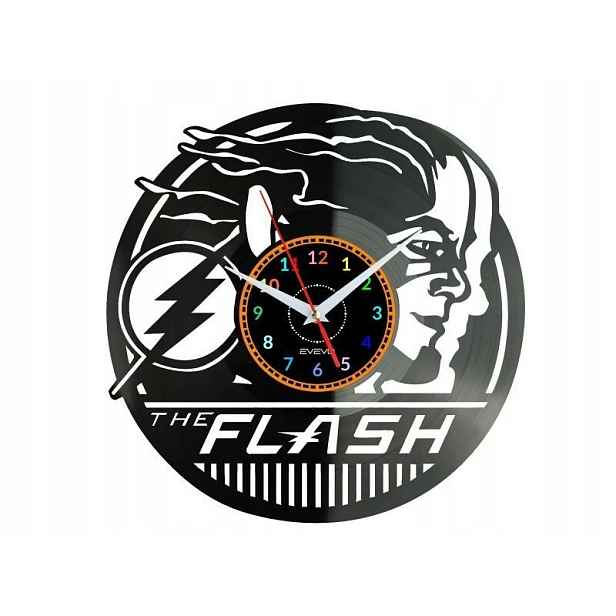 Flash Dárek Originální dekorace do domu Hodiny z vinylové desky