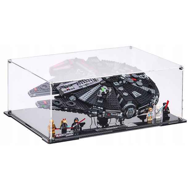 Horizontální vitrína Blacked Brick pro Lego 75389 Star Wars Sokol Millennium