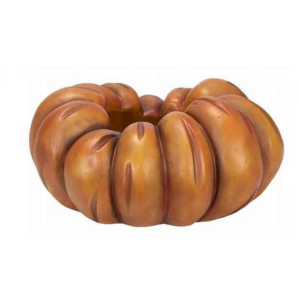 Květináč Dýně Oranžová 25 cm Velký Na Podzim Halloween Květiny Obal