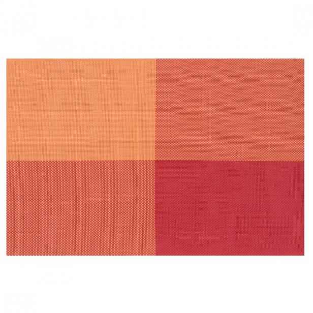 Sada 4 stolních rohoží, 45 × 30 cm, oranžová