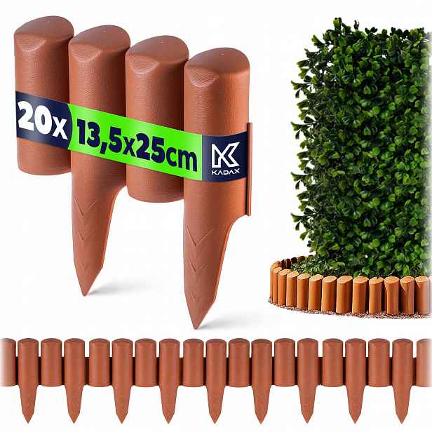 Zahradní Palisáda 480 cm Zahradní Lem Zahradní Plot Plastový Uv