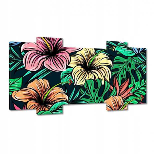 Obrazy 120x65 Monstera Zelený list