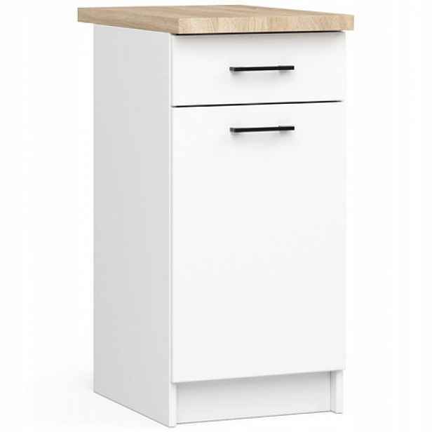 Kuchyňská skříňka OLIVIE S40 1D1S - bílá