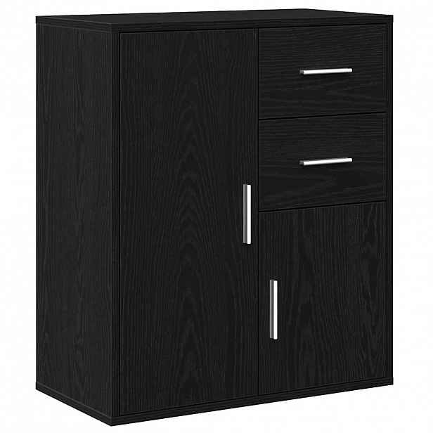 vidaXL Servírovací skříň Černý dub 60 x 31 x 70 cm Kompozitní dřevo