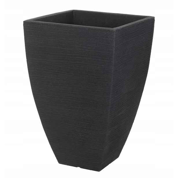 Květináč plastový obal antracit pruhovaný 40x60 cm 1 Ks