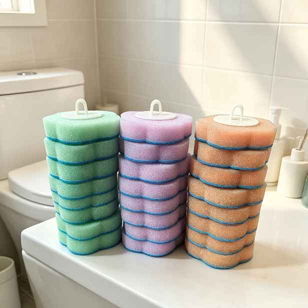 TEMU Náhradní hlava jednorázové WC kartáče, čisticí hlava kartáče, jednorázová květinová hlava, univerzální zesílený nástroj pro čištění toalety a