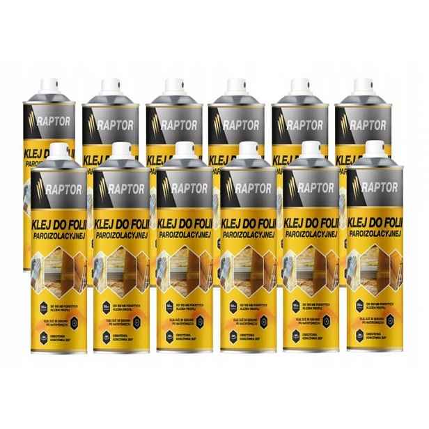 12 x Lepidlo pro upevnění parotěsné fólie 500 ml Raptor