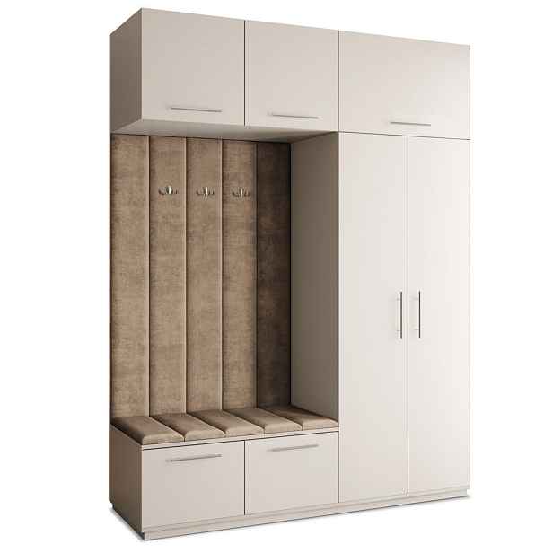 MASSENO MODERNÍ PŘEDSÍŇOVÁ SESTAVA REMA, 180/240/60 cm, kašmírová