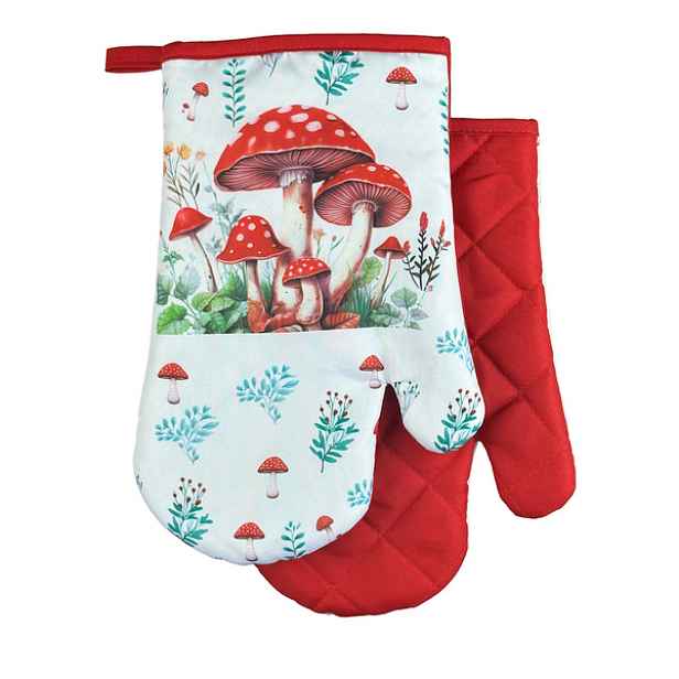PROHOME - Chňapka s magnetem Muchomůrky 2ks
