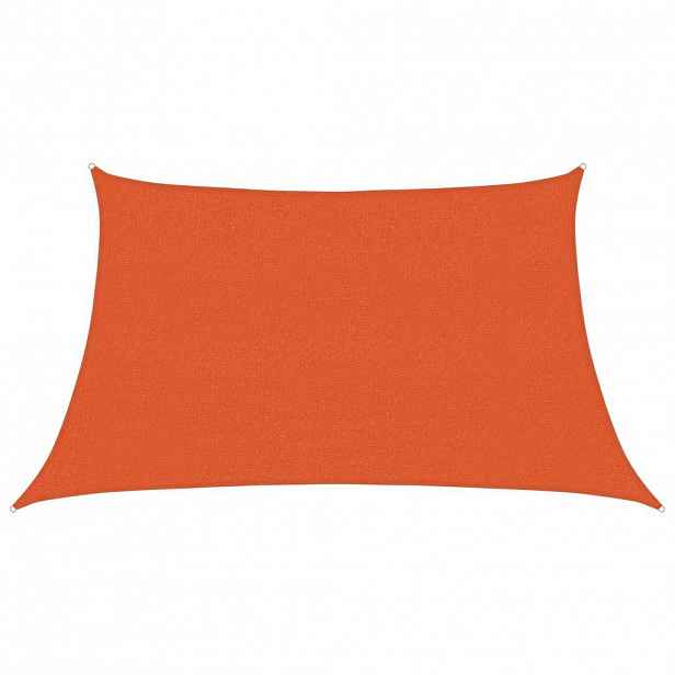vidaXL Stínicí plachta 160 g/m² lichoběžník oranžová 3/4 x 2 m HDPE